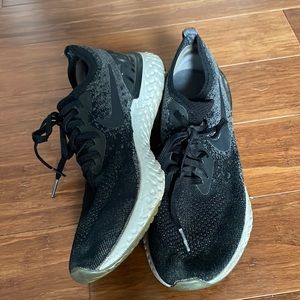 BLACK NIKE REACT SNEAKERS